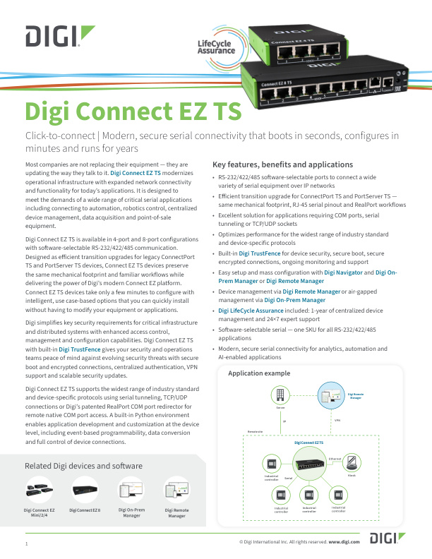 Digi Connect EZ TS