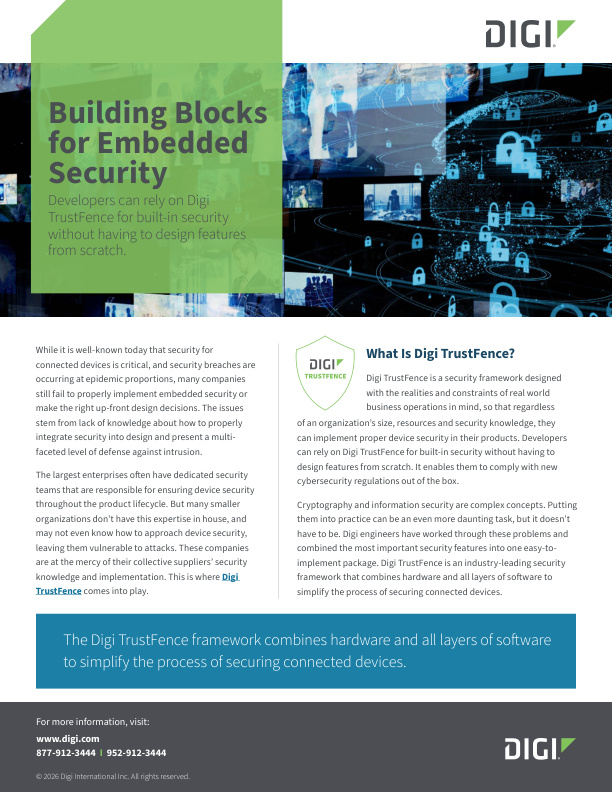 Building Blocks for Embedded Security