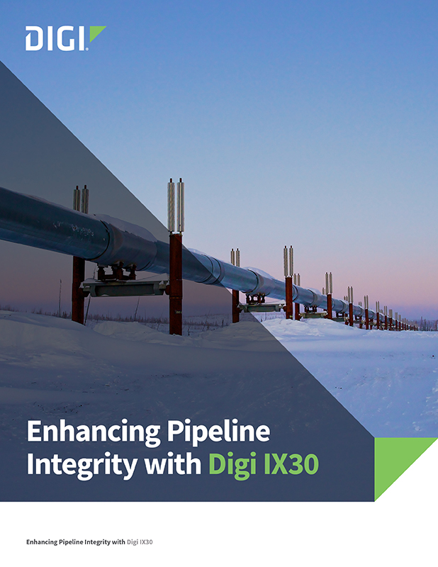 Améliorer l'intégrité des pipelines avec le Digi IX30 page de couverture